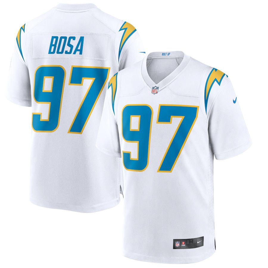Men Los Angeles Chargers #97 Joey Bosa Nike White Game NFL Jersey->los angeles chargers->NFL Jersey